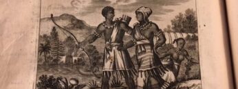 Book hundreds of years old on America showing real Indigenous aboriginal Indians